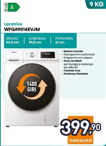 Unieuro Lavatrice WFQA9014EVJM offerta