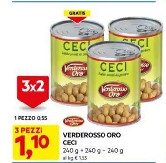 DPiù VERDEROSSO ORO CECI offerta