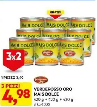 DPiù VERDEROSSO ORO MAIS DOLCE offerta