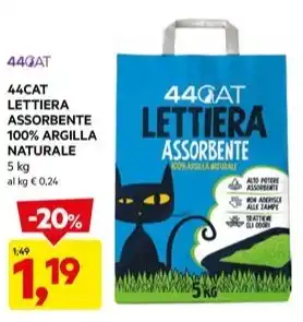DPiù 44CAT LETTIERA ASSORBENTE 100% ARGILLA NATURALE offerta