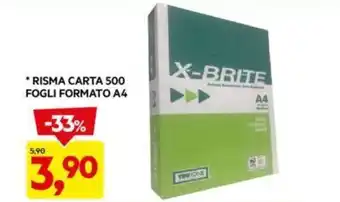 DPiù RISMA CARTA 500 FOGLI FORMATO A4 offerta