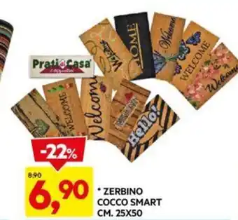 DPiù ZERBINO COCCO SMART CM. 25X50 offerta