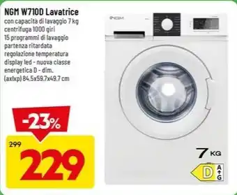 DPiù NGM W710D Lavatrice offerta