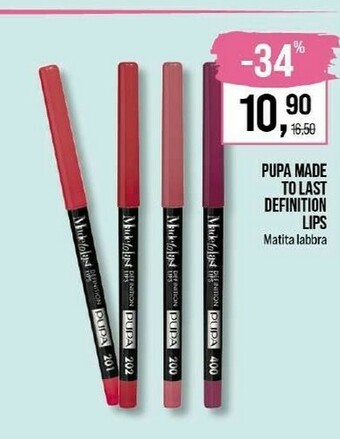 Caddy's Pupa Made To Last Definition Lips offerta