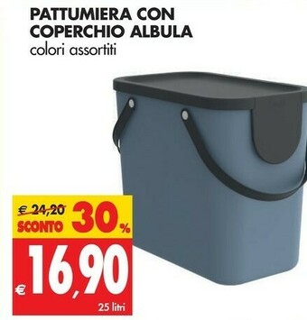 Tigros Pattumiera Con Coperchio Albula offerta