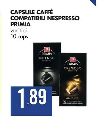 Tigros Primia Capsule Caffe Compatibili Nespresso offerta