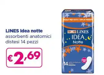 Acqua & Sapone Lines Idea Notte Assorbenti Anatomici Distesi offerta