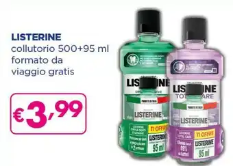 Acqua & Sapone Listerine Cool Mint 500 Ml offerta