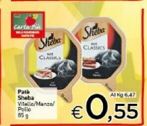 Crai Sheba Pate Vitelle/manze Pollo offerta