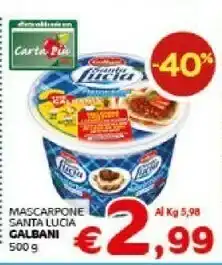 Crai Galbani Mascarpone Santa Lucia 500 G(ml) offerta