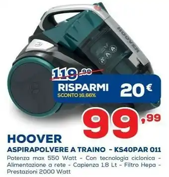 Hoover Aspirapolvere A Traino Ks40par 011