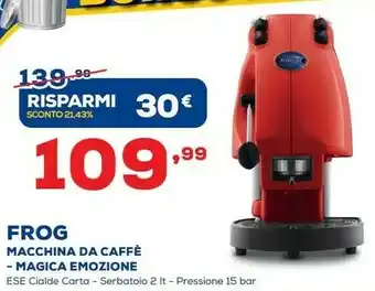 Euronics Frog Macchina Da Caffè Magica Emozione offerta