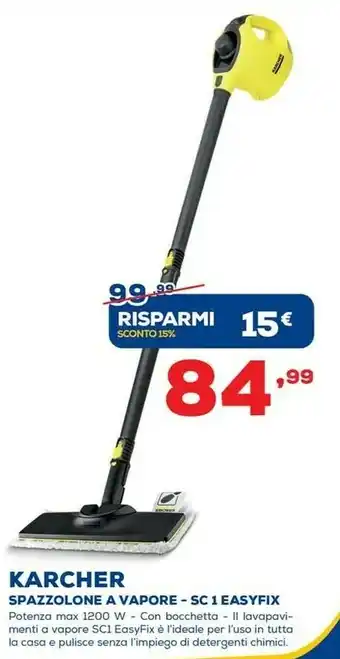 Euronics Karcher Spazzolone A Vapore - Sc 1 Easyfix offerta