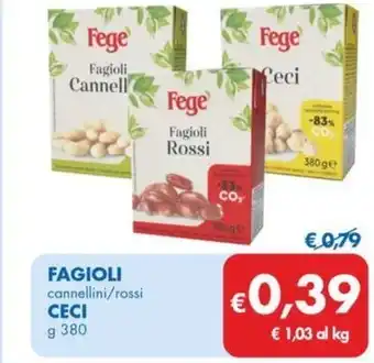 MD Discount FAGIOLI cannellini/rossi CECI offerta