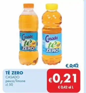 MD Discount TE ZERO CASADO pesca/limone cl 50 offerta