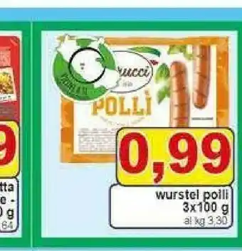 Gros Polli Wurstel di pollo offerta