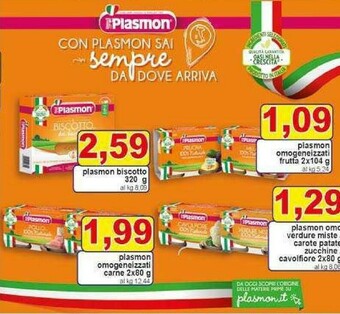 Gros Plasmon Omogeneizzati offerta