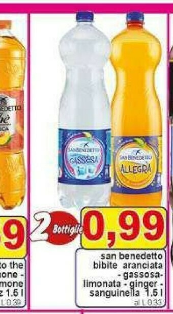 Gros San Benedetto Bevande analcoliche offerta