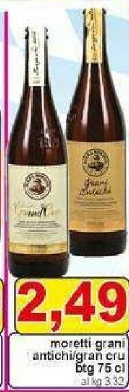 Gros Moretti Birra offerta