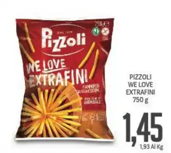 Supermercati Piccolo PIZZOLI WE LOVE EXTRAFINI 750 g offerta
