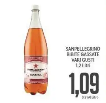 Supermercati Piccolo SANPELLEGRINO BIBITE GASSATE VARI GUSTI 1,2 Litri offerta