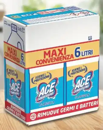 Supermercati Piccolo ACE CANDEGGINA CLASSICA 3 Litri x 2 offerta