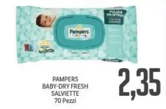 Supermercati Piccolo PAMPERS BABY-DRY FRESH SALVIETTE 70 Pezzi offerta