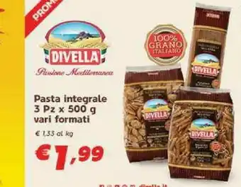 Gros Divella Pasta di semola offerta