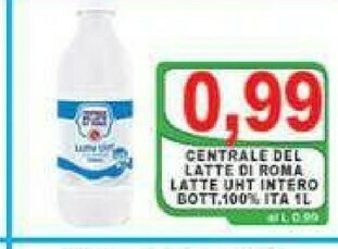 Gros Centrale del latte di roma Latte parzialmente scremato offerta