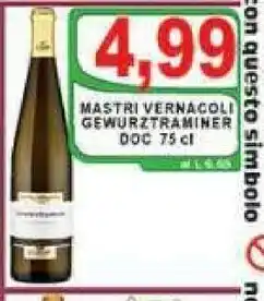 Gros Mastri vernacoli Vino bianco offerta