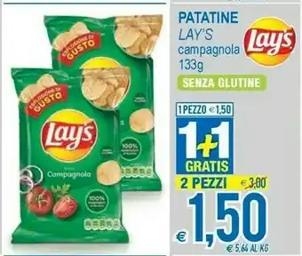 MD Discount Lay's Patatine Ricetta Campagnola 133 G(ml) offerta