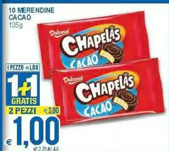 MD Discount Dulcesol 10 Merendine Cacao offerta