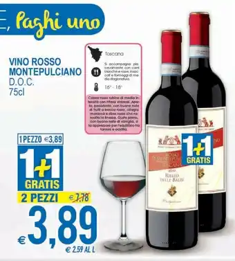 MD Discount Vino Rosso Montepulciano Doc offerta