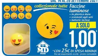MD Discount Faccine Luminose In Plastica offerta