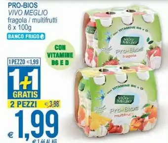 MD Discount Vivo Meglio Pro Bios Multifrutti 600 G(ml) offerta