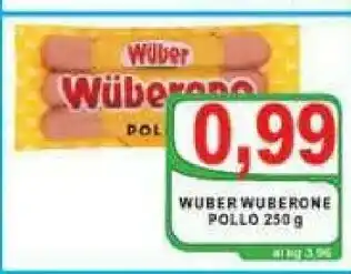 Gros Wuber Wurstel di pollo offerta