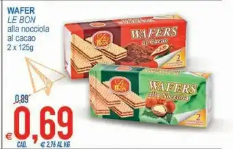 MD Discount Le Bon Wafers Alla Nocciola offerta