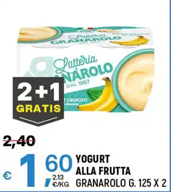 A&O YOGURT ALLA FRUTTA GRANAROLO G. 125 X 2 offerta