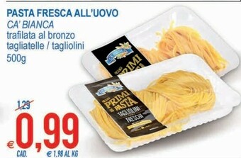 MD Discount Ca' Bianca Pasta Fresca All' Uovo offerta