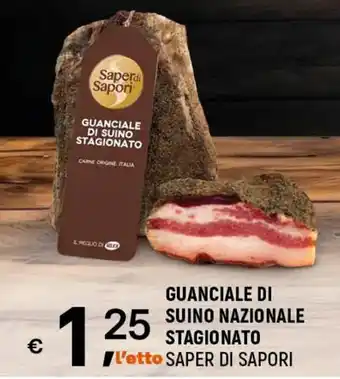 A&O GUANCIALE DI SUINO NAZIONALE STAGIONATO SAPER DI SAPORI offerta