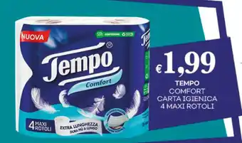 TEMPO COMFORT CARTA IGIENICA 4 MAXI ROTOLI
