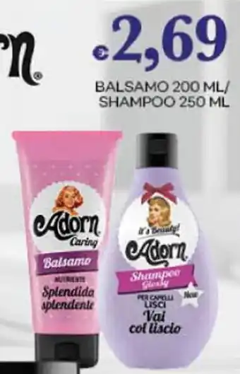 Pilato Adorn BALSAMO 200 ML/ SHAMPOO 250 ML offerta