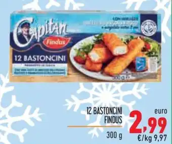 Maxi Supermercati 12 BASTONCINI FINDUS 300 g offerta
