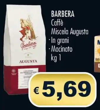 MerSi Supermercati BARBERA Caffè Miscela Augusta kg 1 offerta