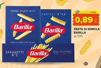 Tigre Amico PASTA DI SEMOLA BARILLA gr 500 offerta