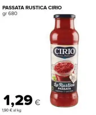 Tigre Amico PASSATA RUSTICA CIRIO gr 680 offerta
