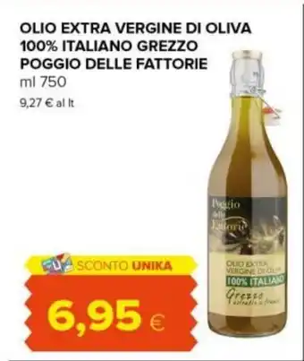Tigre Amico OLIO EXTRA VERGINE DI OLIVA 100% ITALIANO GREZZO POGGIO DELLE FATTORIE ml 750 offerta