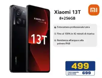 Euronics Xiaomi 13T 8+256GB offerta
