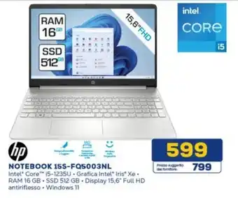 Euronics HP NOTEBOOK 15S-FQ5003NL offerta