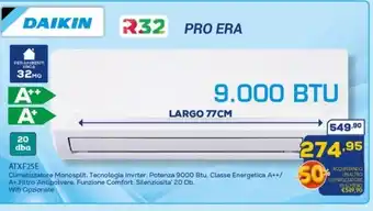 Euronics DAIKIN ATXF25E Climatizzatore Monosplit offerta